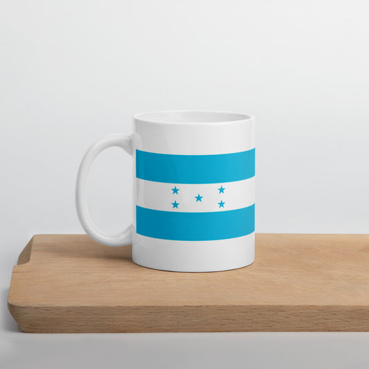 Honduras Flag Coffee Mug - Hope, Unity & Caribbean Blue