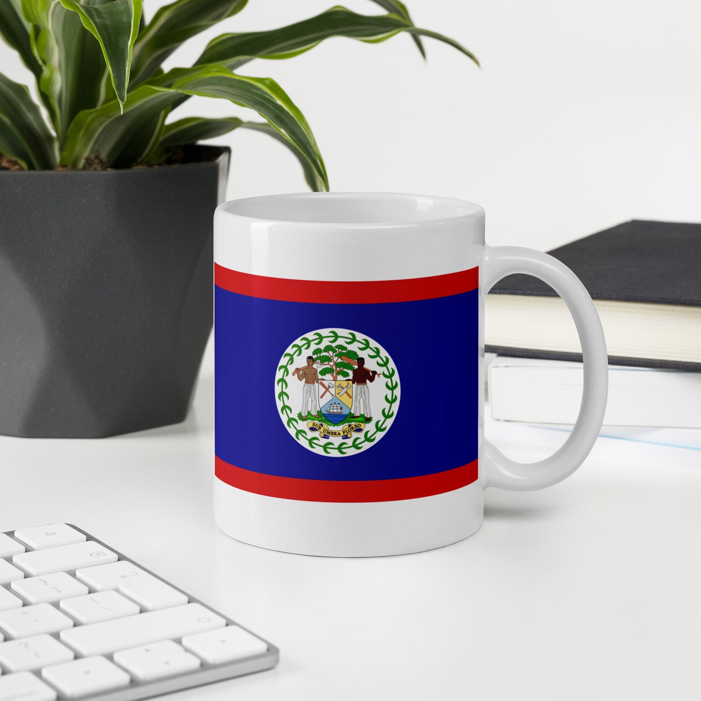 Belize Flag Coffee Mug - Unity, Strength & Caribbean Soul