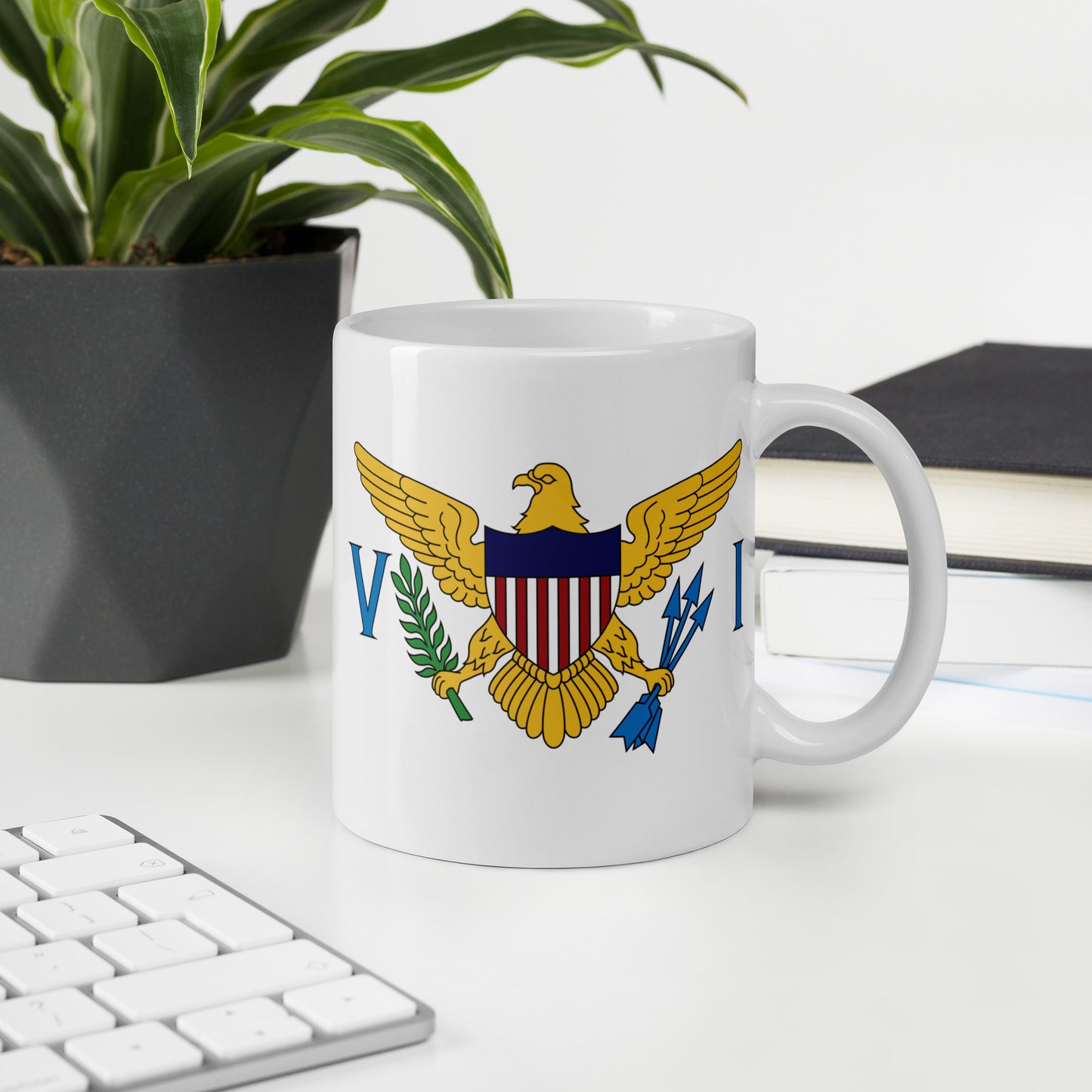 United States Virgin Islands Flag Coffee Mug - Pride of Paradise