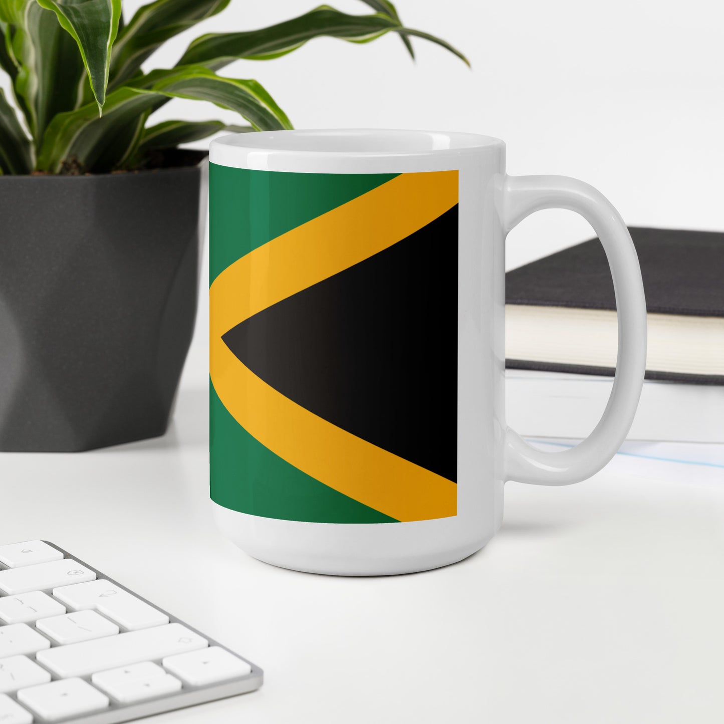 Jamaica Flag Coffee Mug - One Love in Every Sip