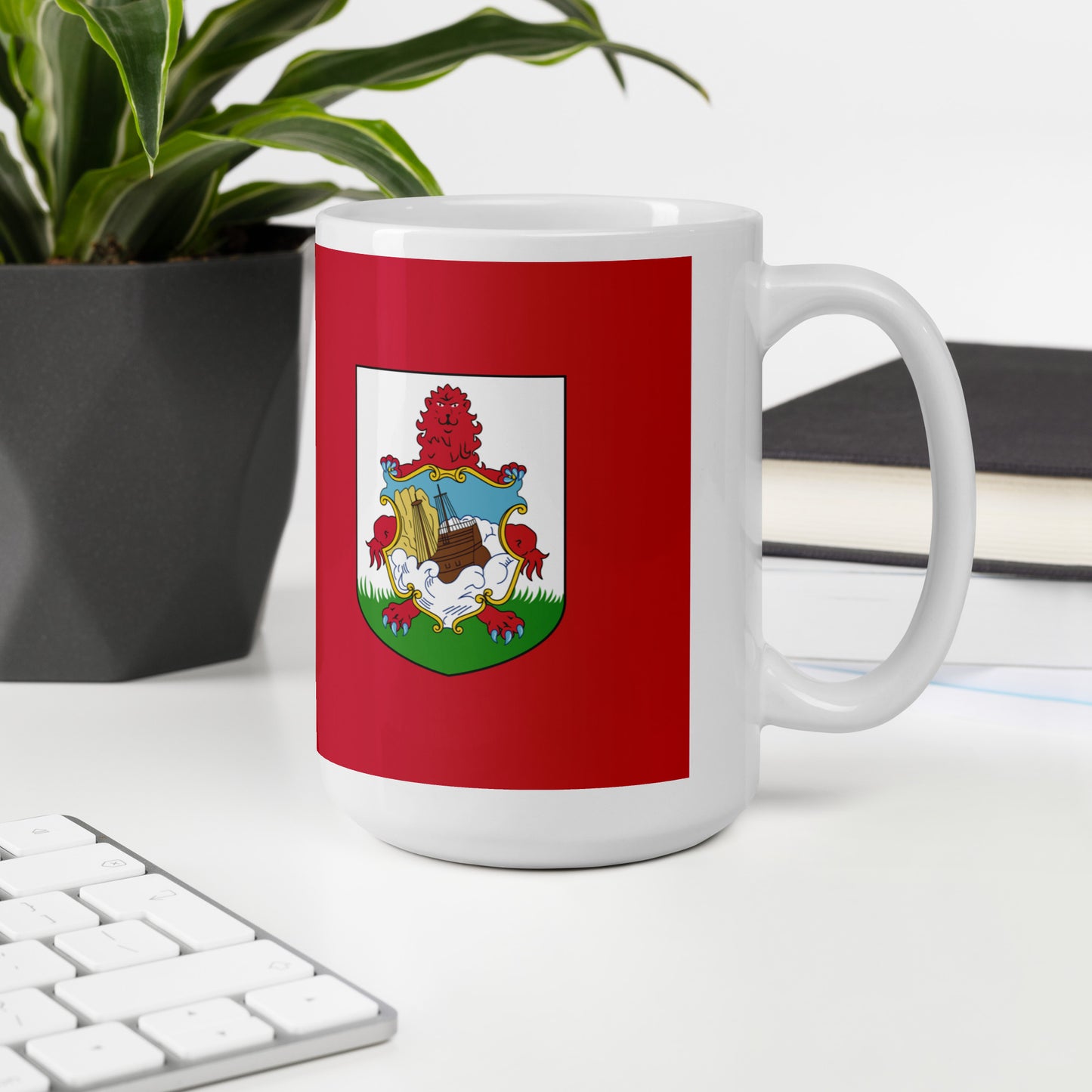 Bermuda Flag Coffee Mug - Pink Sands & Island Pride