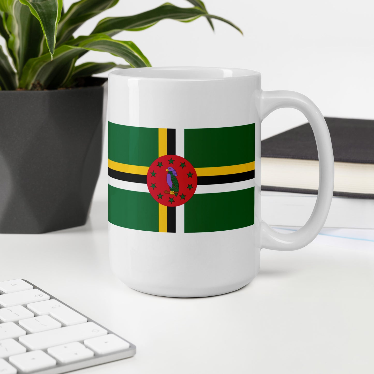 Dominica Flag Coffee Mug - Nature, Resilience & Rhythm