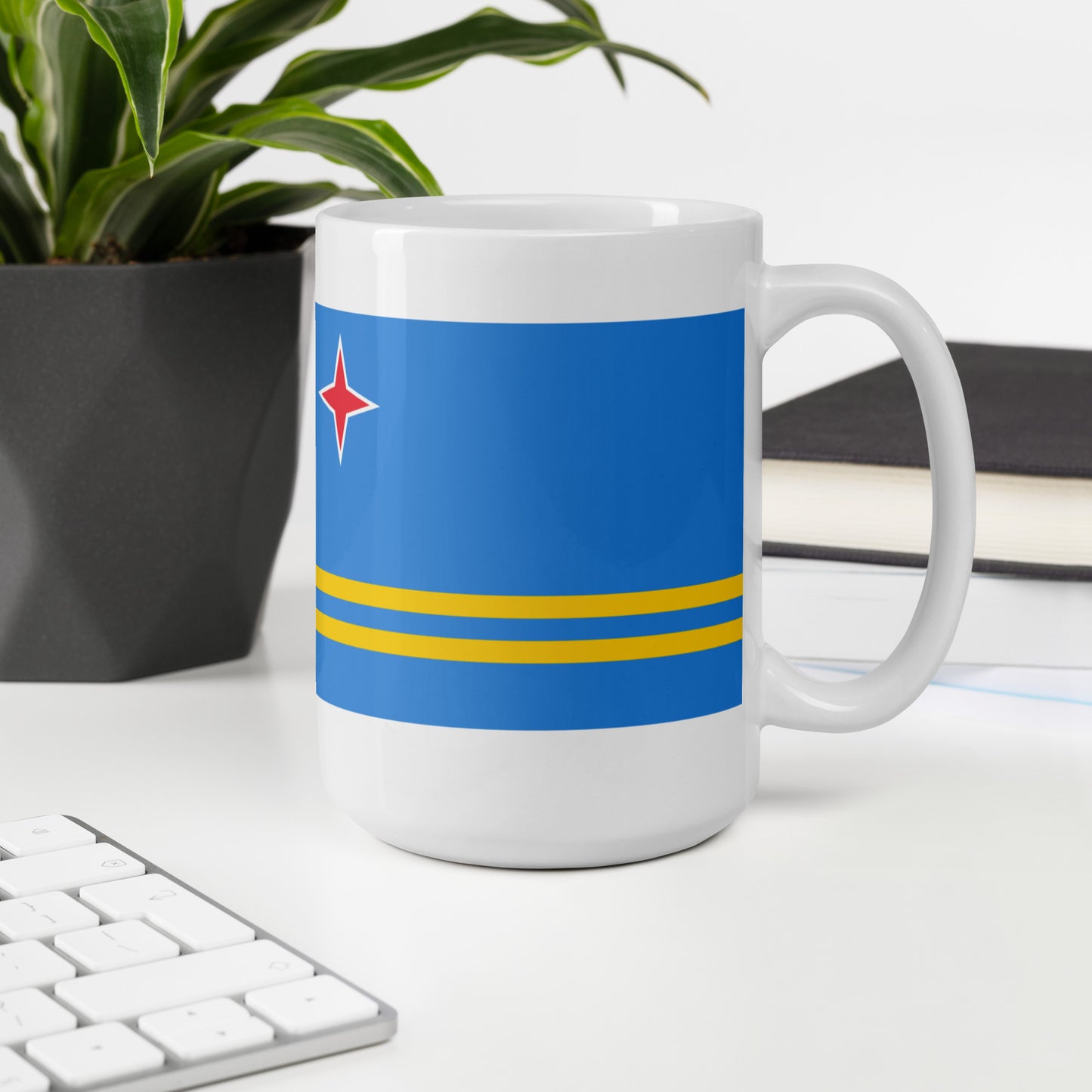 Aruba Flag Coffee Mug - Sunshine, Sea & Serenity