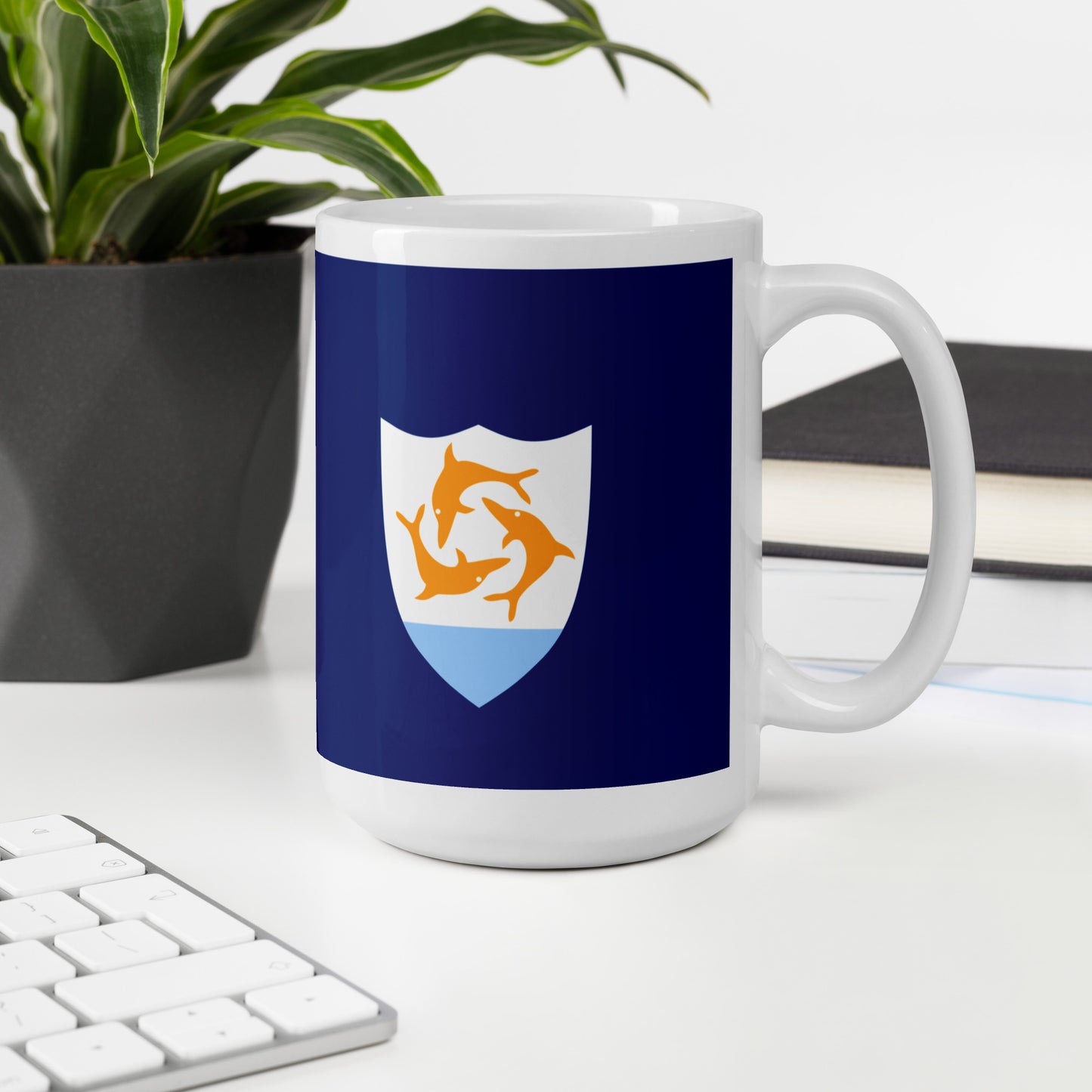 Anguilla Flag Coffee Mug - Peace, Unity & Island Pride