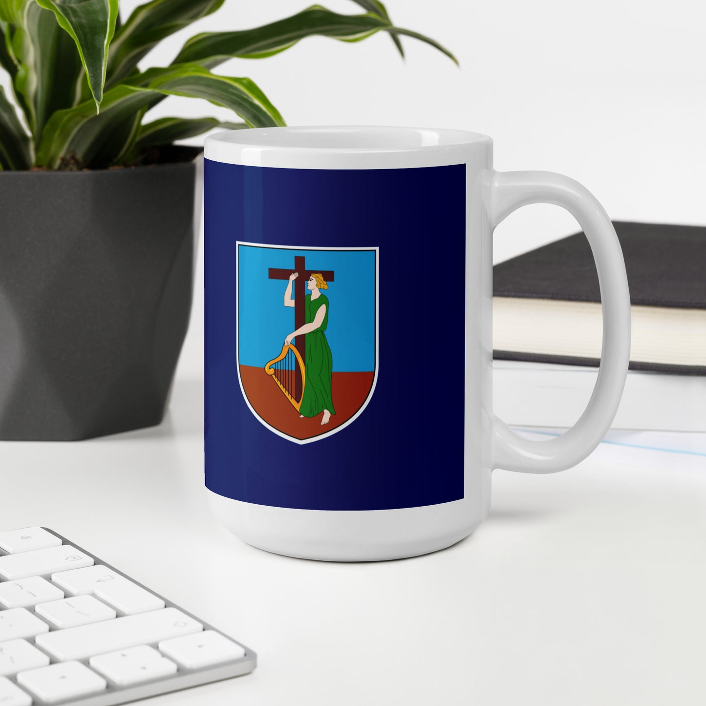 Montserrat Flag Coffee Mug - Faith, Strength & Emerald Pride