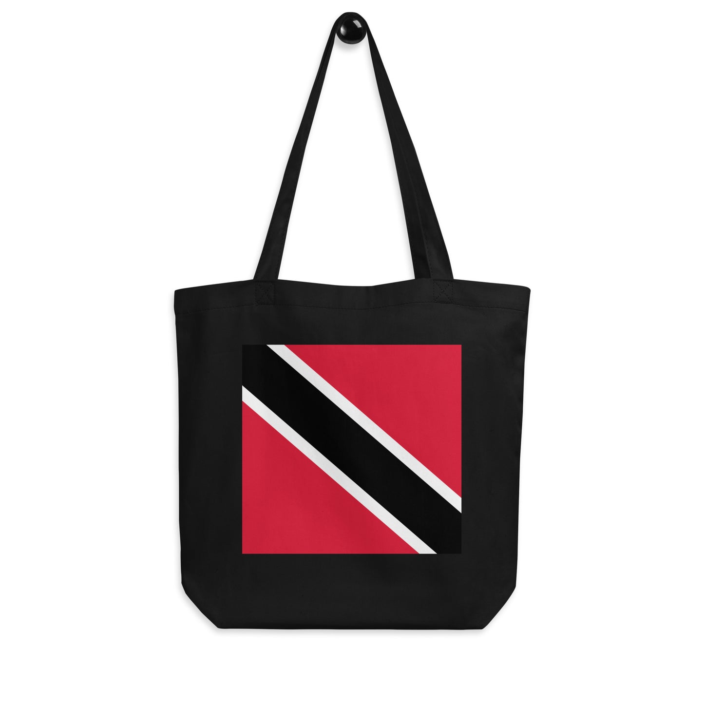 Trinidad and Tobago Flag Tote Bag Black Side View