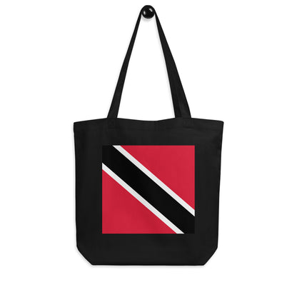 Trinidad and Tobago Flag Tote Bag Black Side View