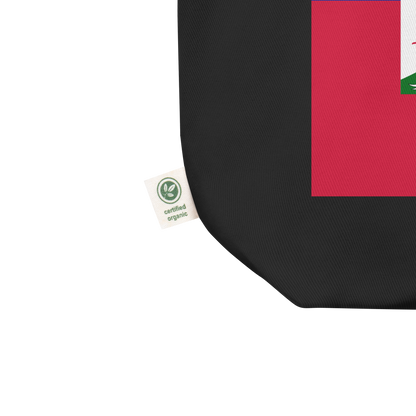 Haiti Flag Tote Bag Black Product Details