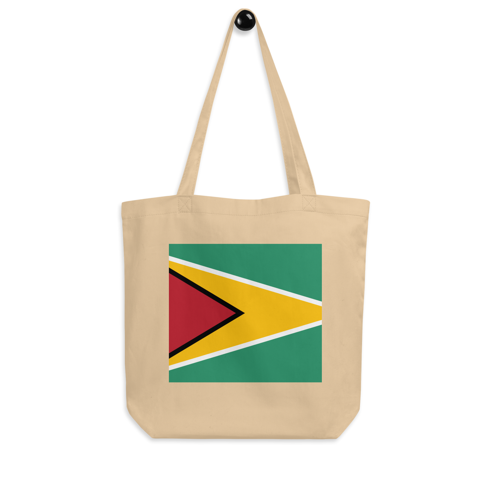 Guyana Flag Tote Bag Oyster Side View