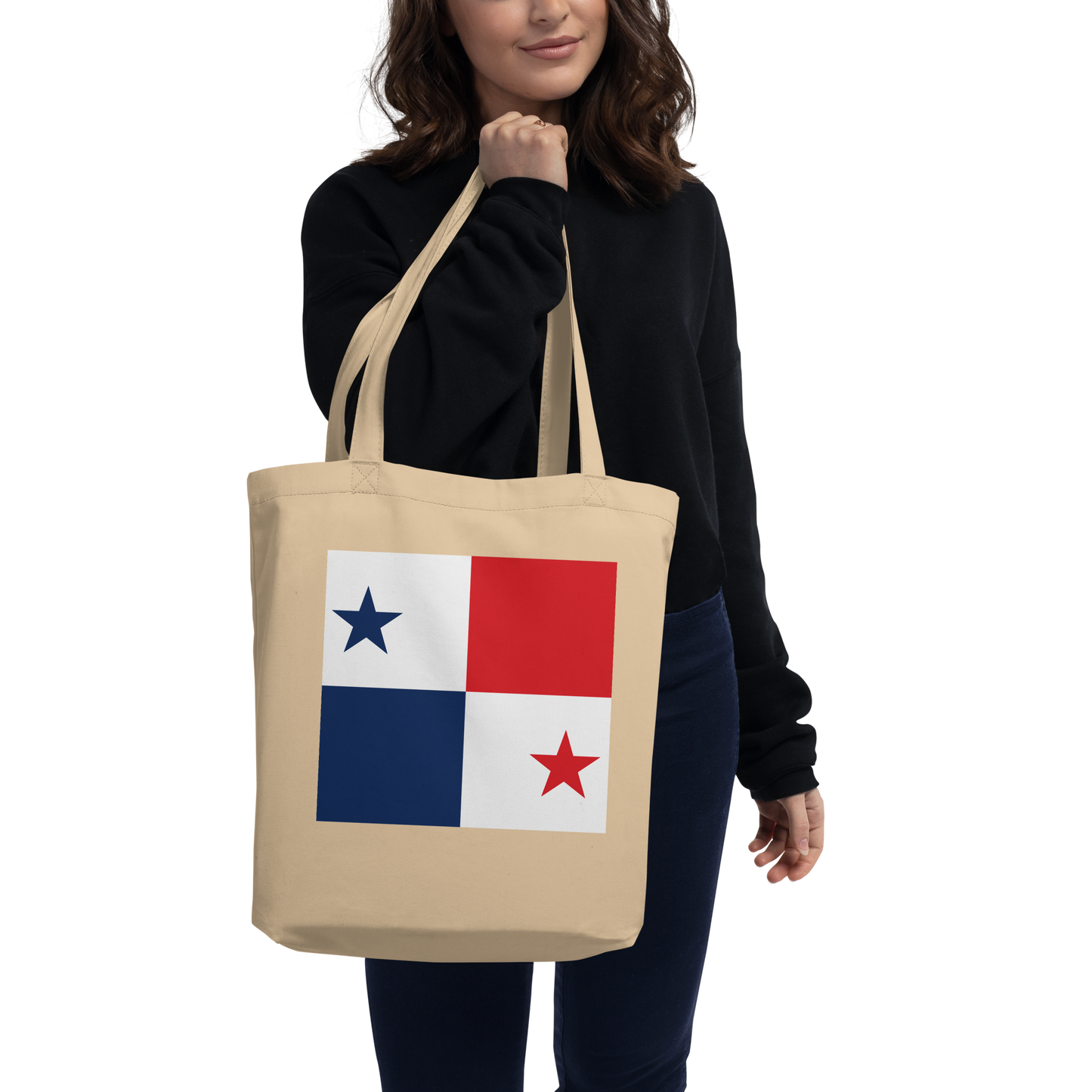 Panama Flag Tote Bag Oyster Lifestyle View