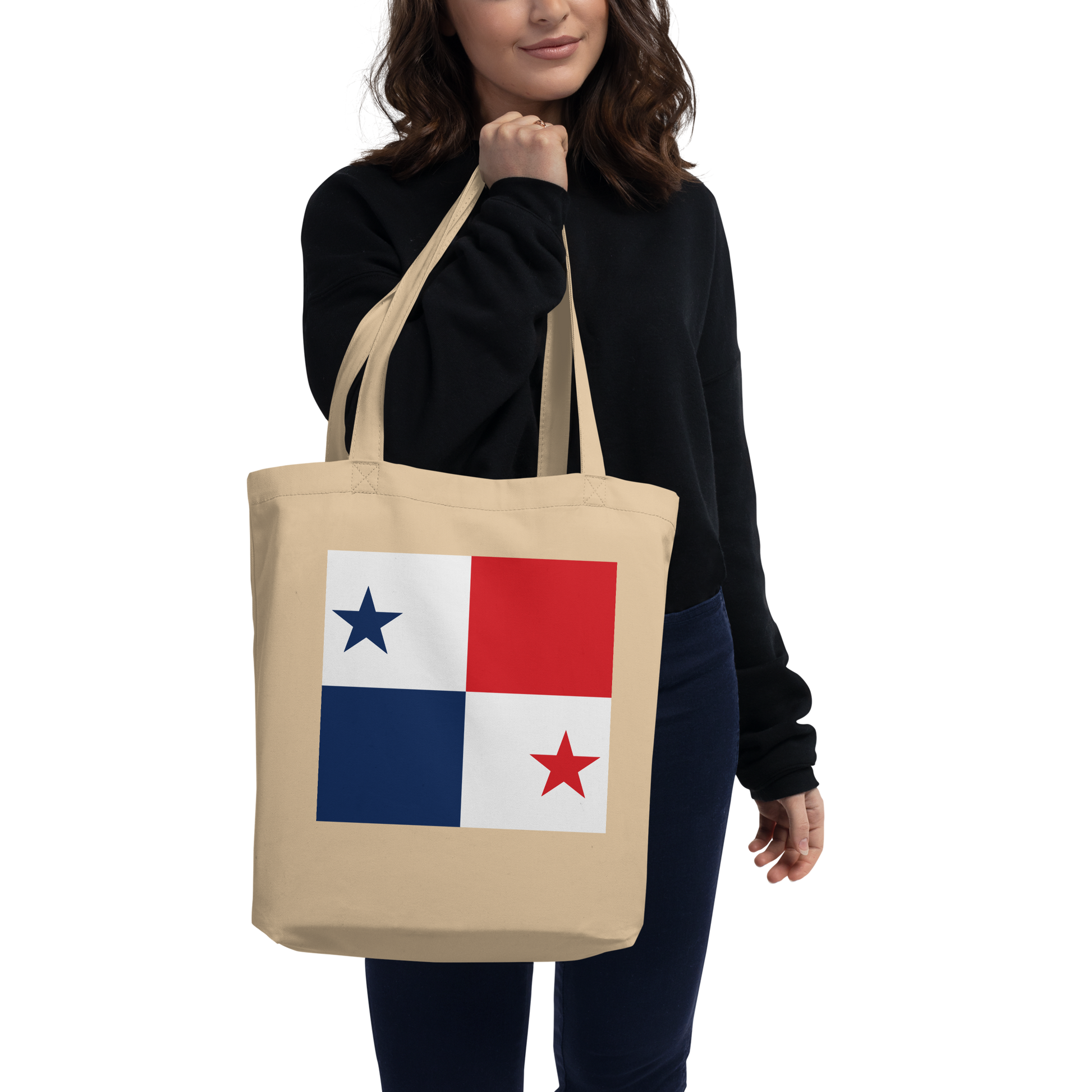 Panama Flag Tote Bag Oyster Lifestyle View