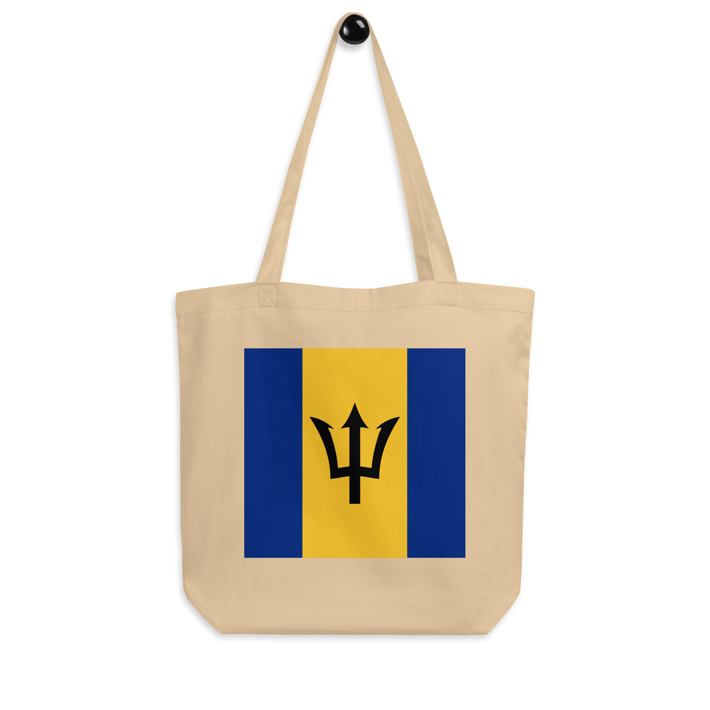 Barbados Flag Tote Bag Oyster Lifestyle View