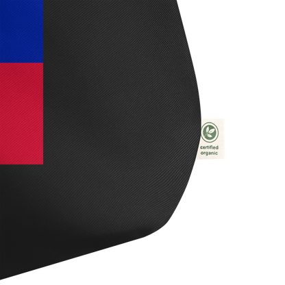 Haiti Flag Large Tote Bag Black Product Details