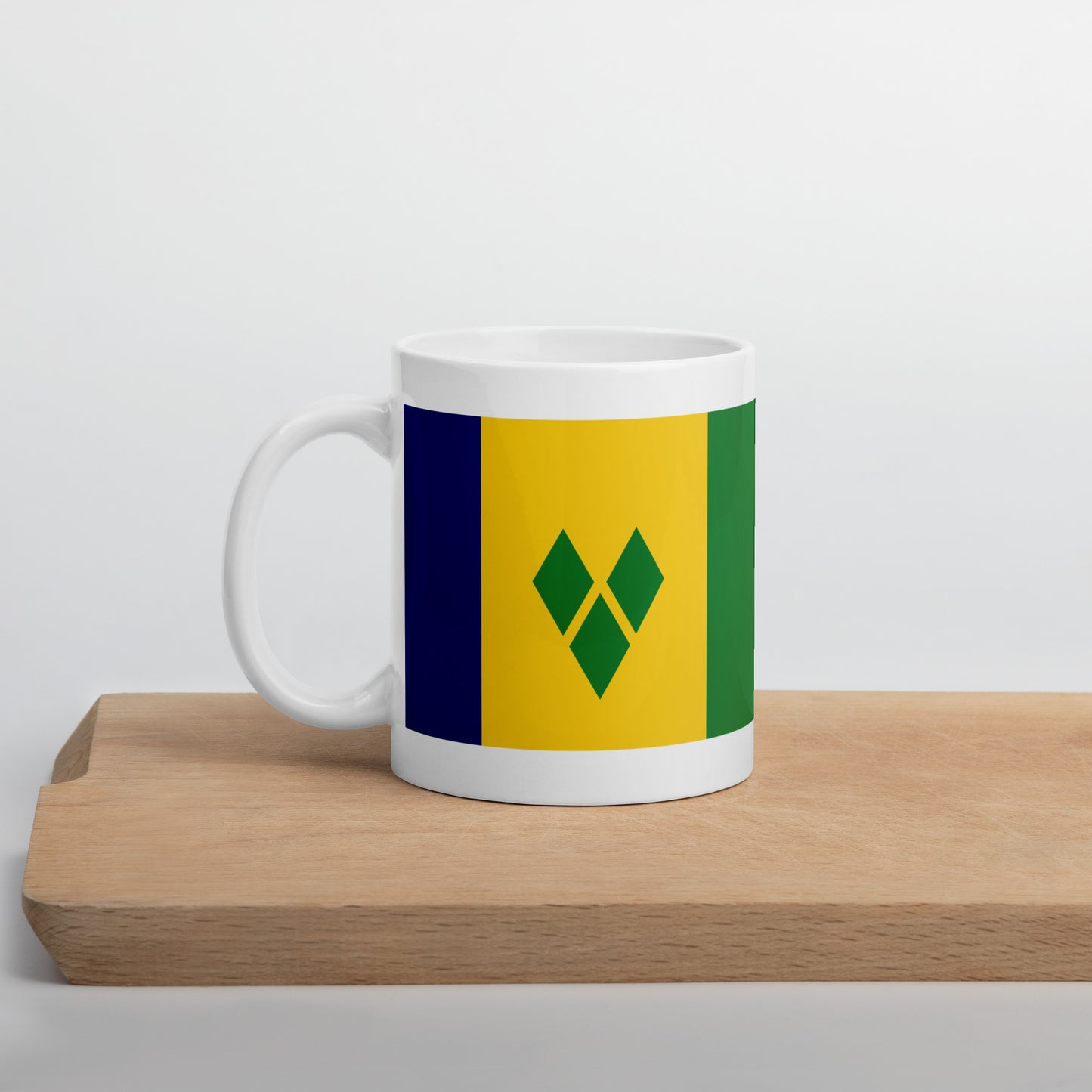 Saint Vincent & the Grenadines Flag Coffee Mug - Strength, Sunshine & Spirit
