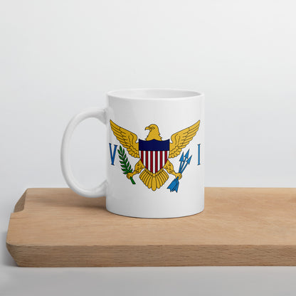 United States Virgin Islands Flag Coffee Mug - Pride of Paradise