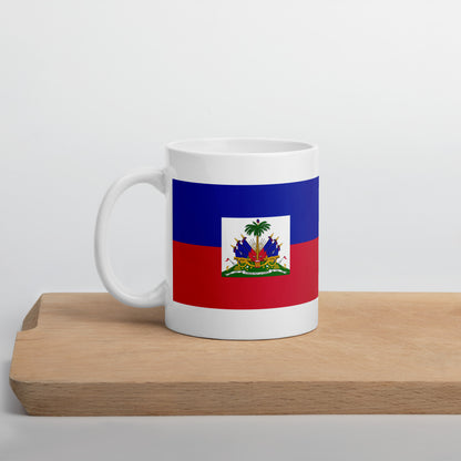 Haiti Flag Coffee Mug - Strength, Freedom & Soul