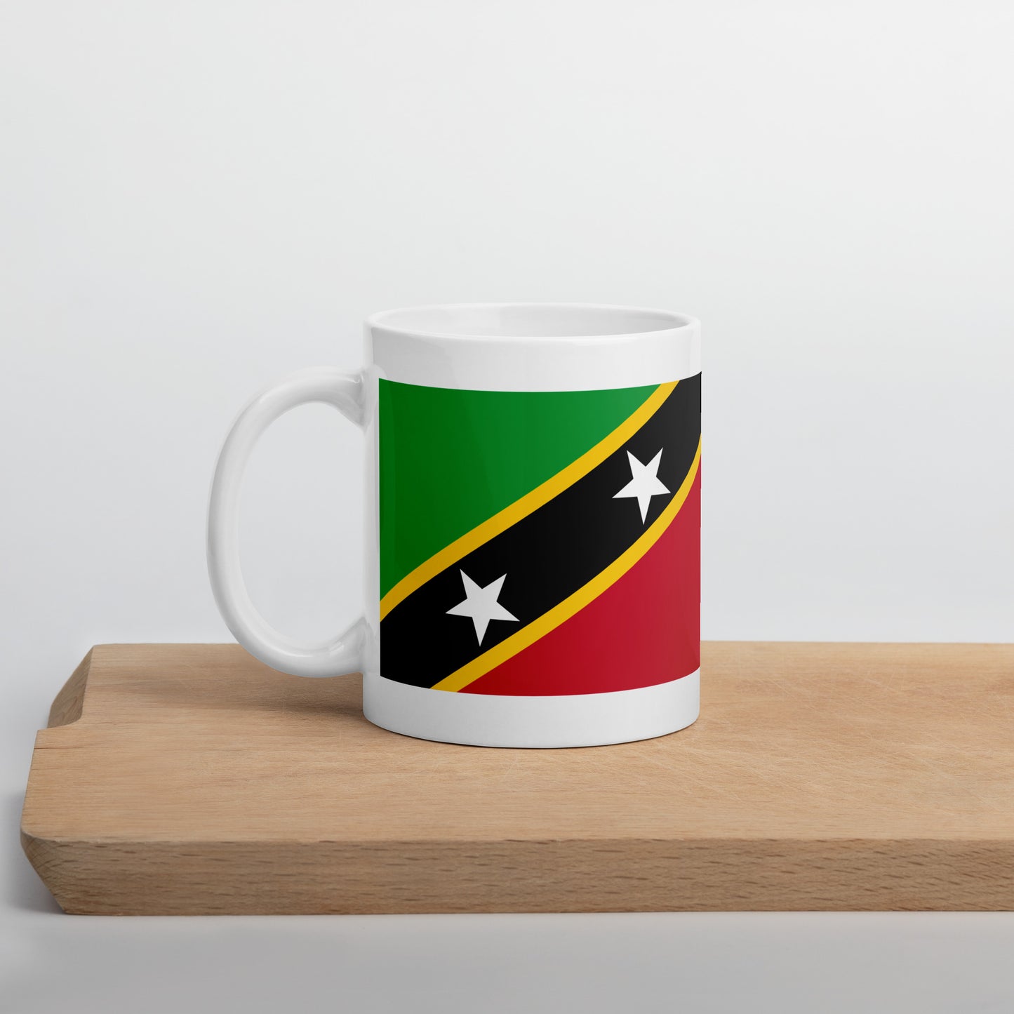 Saint Kitts & Nevis Flag Coffee Mug - Two Islands, One Love
