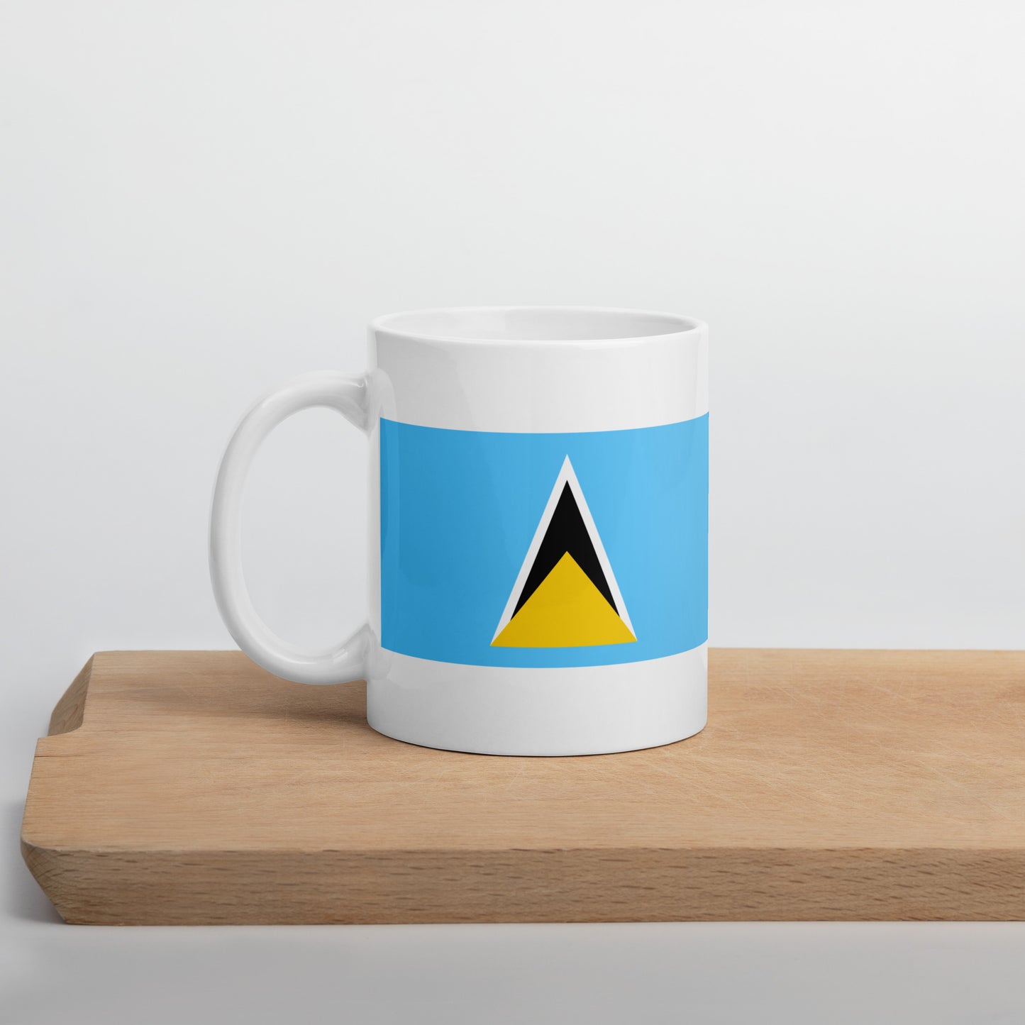 Saint Lucia Flag Coffee Mug - Light, Harmony & Hope
