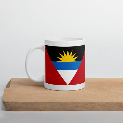 Antigua & Barbuda Flag Coffee Mug - Sunrise, Strength & Soul