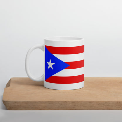 Puerto Rico Flag Coffee Mug - Pride, Passion & Power