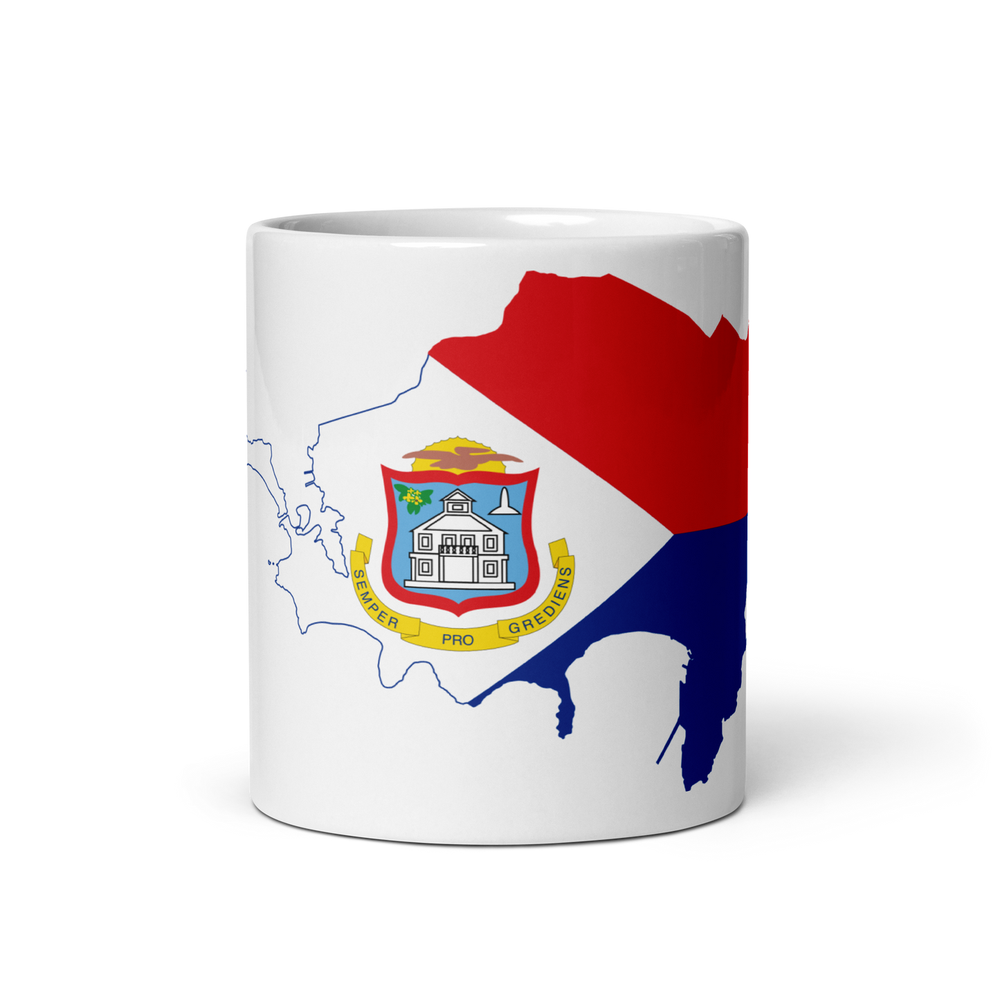 Sint Maarten Flag Coffee Mug - Unity, Culture & Caribbean Charm