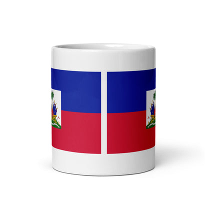 Haiti Flag Coffee Mug - Strength, Freedom & Soul