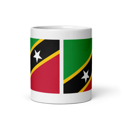 Saint Kitts & Nevis Flag Coffee Mug - Two Islands, One Love