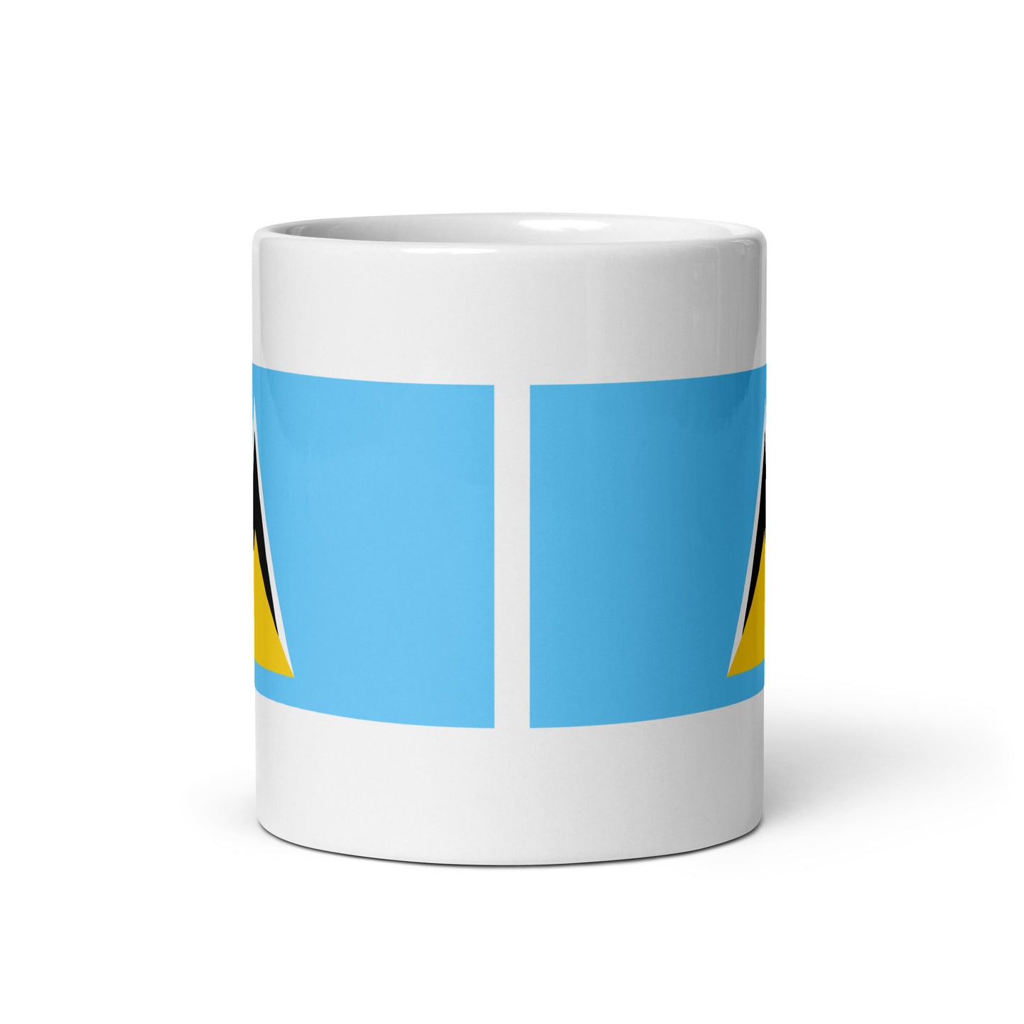 Saint Lucia Flag Coffee Mug - Light, Harmony & Hope