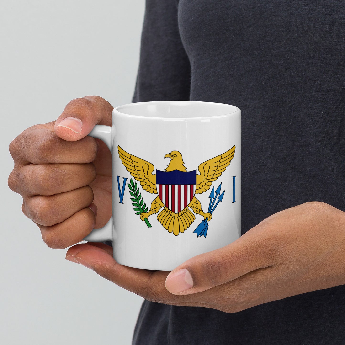 United States Virgin Islands Flag Coffee Mug - Pride of Paradise