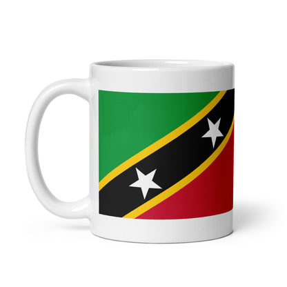 Saint Kitts & Nevis Flag Coffee Mug - Two Islands, One Love