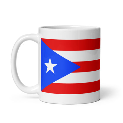 Puerto Rico Flag Coffee Mug - Pride, Passion & Power
