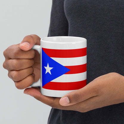 Puerto Rico Flag Coffee Mug - Pride, Passion & Power
