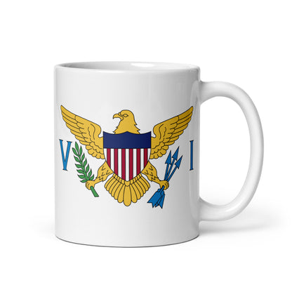 United States Virgin Islands Flag Coffee Mug - Pride of Paradise