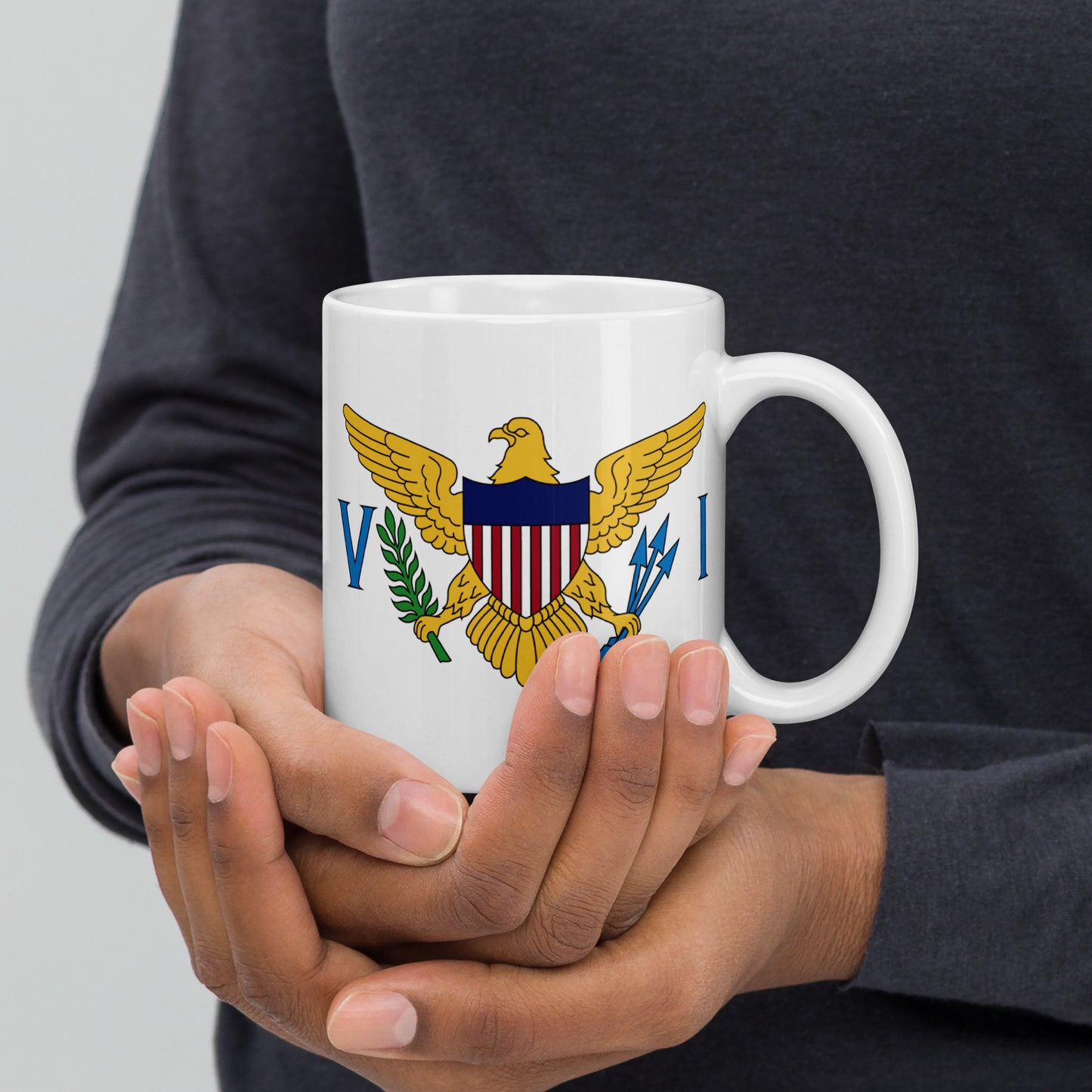 United States Virgin Islands Flag Coffee Mug - Pride of Paradise