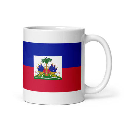 Haiti Flag Coffee Mug - Strength, Freedom & Soul
