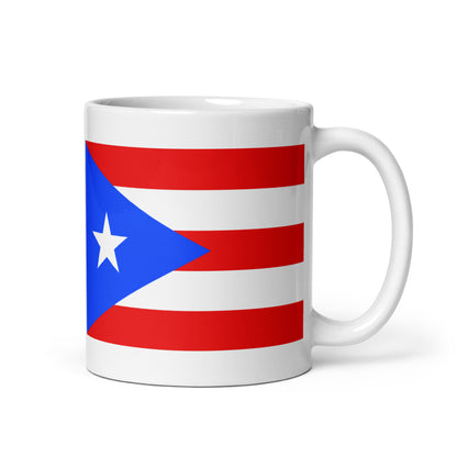 Puerto Rico Flag Coffee Mug - Pride, Passion & Power
