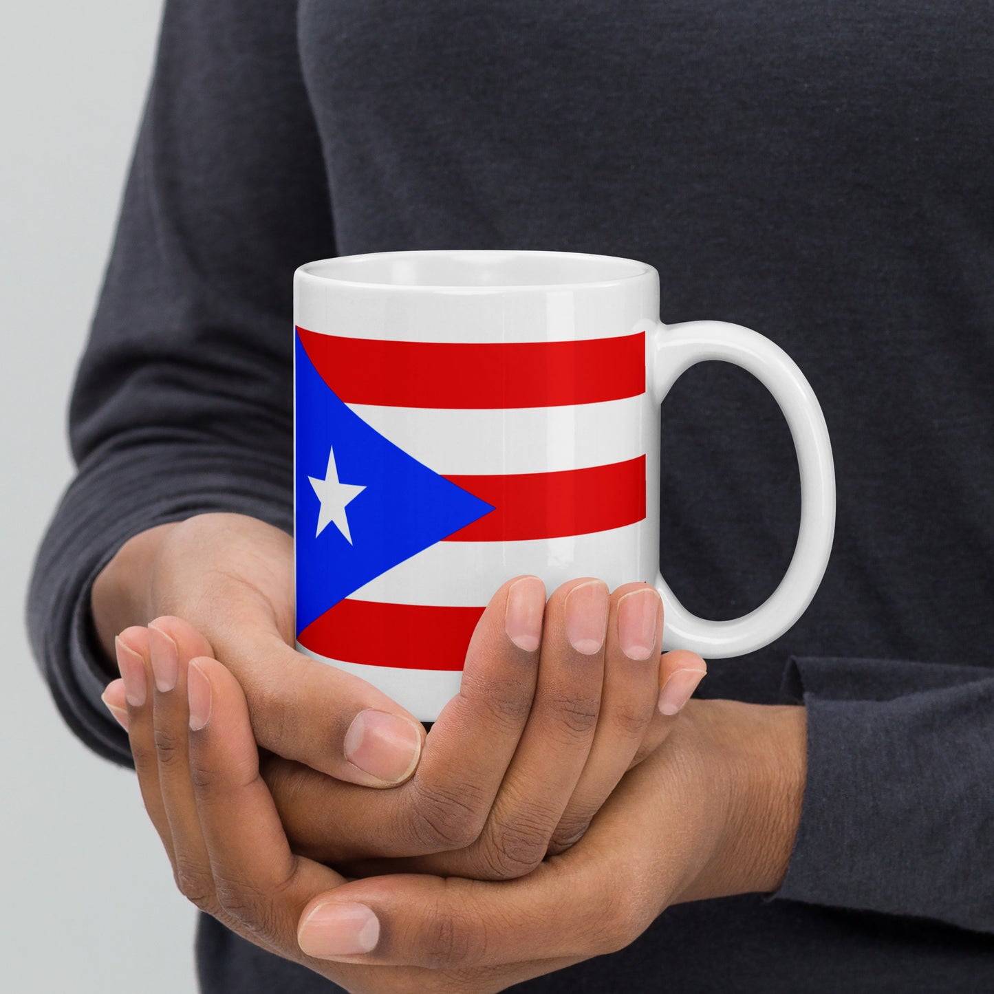 Puerto Rico Flag Coffee Mug - Pride, Passion & Power
