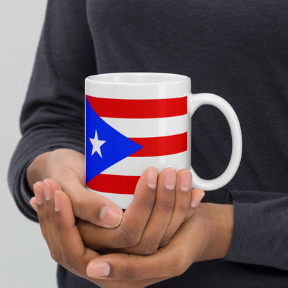Puerto Rico Flag Coffee Mug - Pride, Passion & Power