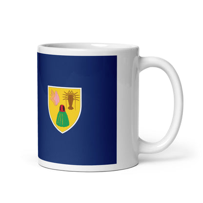 Turks & Caicos Islands Flag Coffee Mug - Tranquility, Pride & Paradise