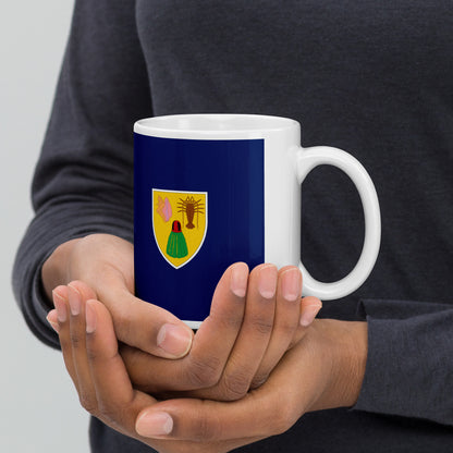 Turks & Caicos Islands Flag Coffee Mug - Tranquility, Pride & Paradise