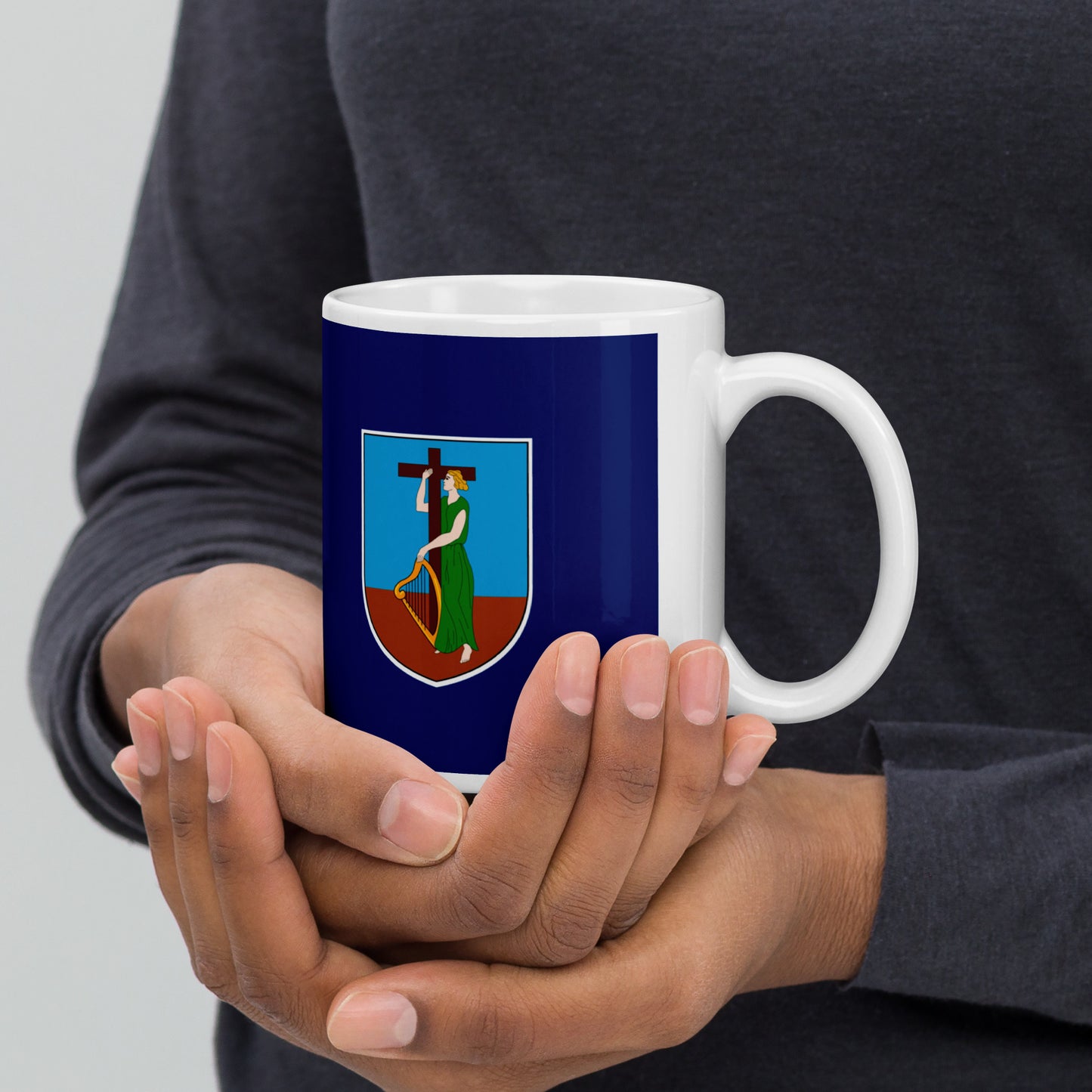 Montserrat Flag Coffee Mug - Faith, Strength & Emerald Pride