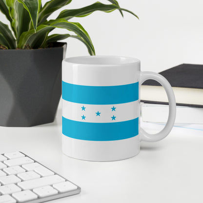 Honduras Flag Coffee Mug - Hope, Unity & Caribbean Blue