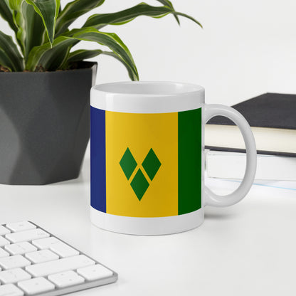 Saint Vincent & the Grenadines Flag Coffee Mug - Strength, Sunshine & Spirit