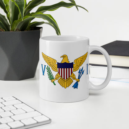 United States Virgin Islands Flag Coffee Mug - Pride of Paradise