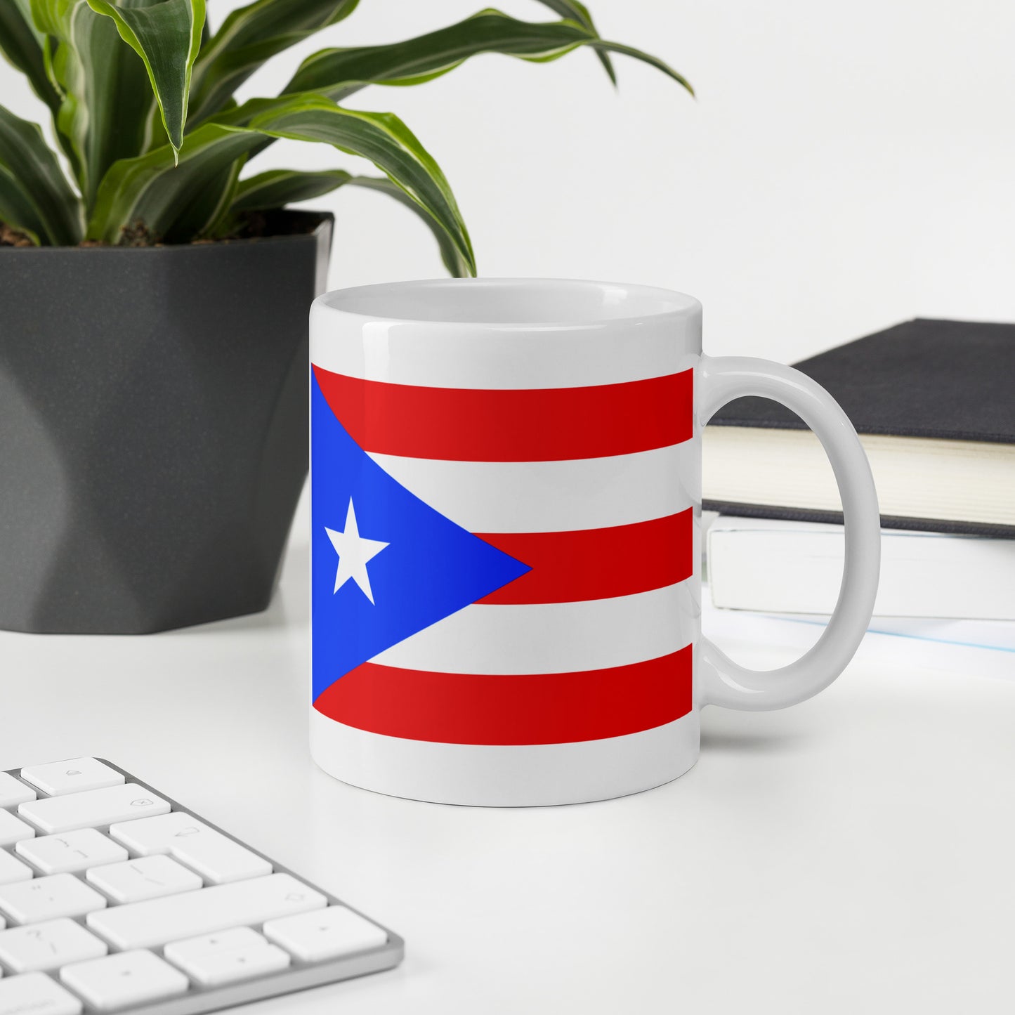 Puerto Rico Flag Coffee Mug - Pride, Passion & Power