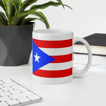 Puerto Rico Flag Coffee Mug - Pride, Passion & Power
