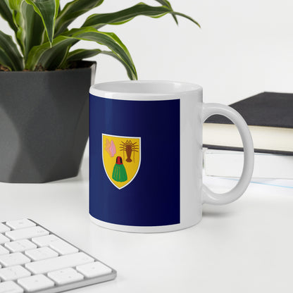 Turks & Caicos Islands Flag Coffee Mug - Tranquility, Pride & Paradise