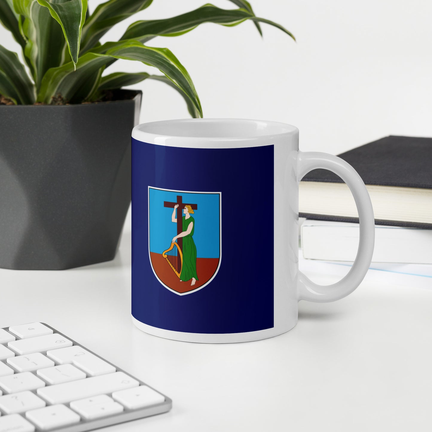 Montserrat Flag Coffee Mug - Faith, Strength & Emerald Pride