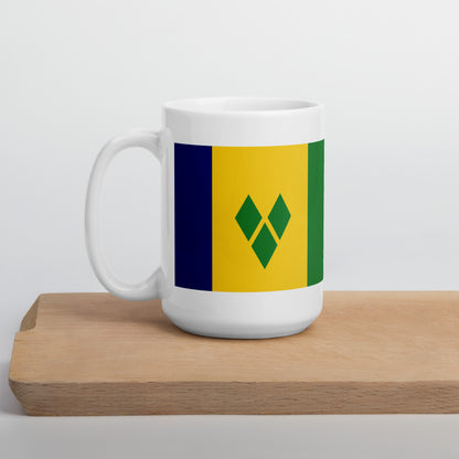 Saint Vincent & the Grenadines Flag Coffee Mug - Strength, Sunshine & Spirit