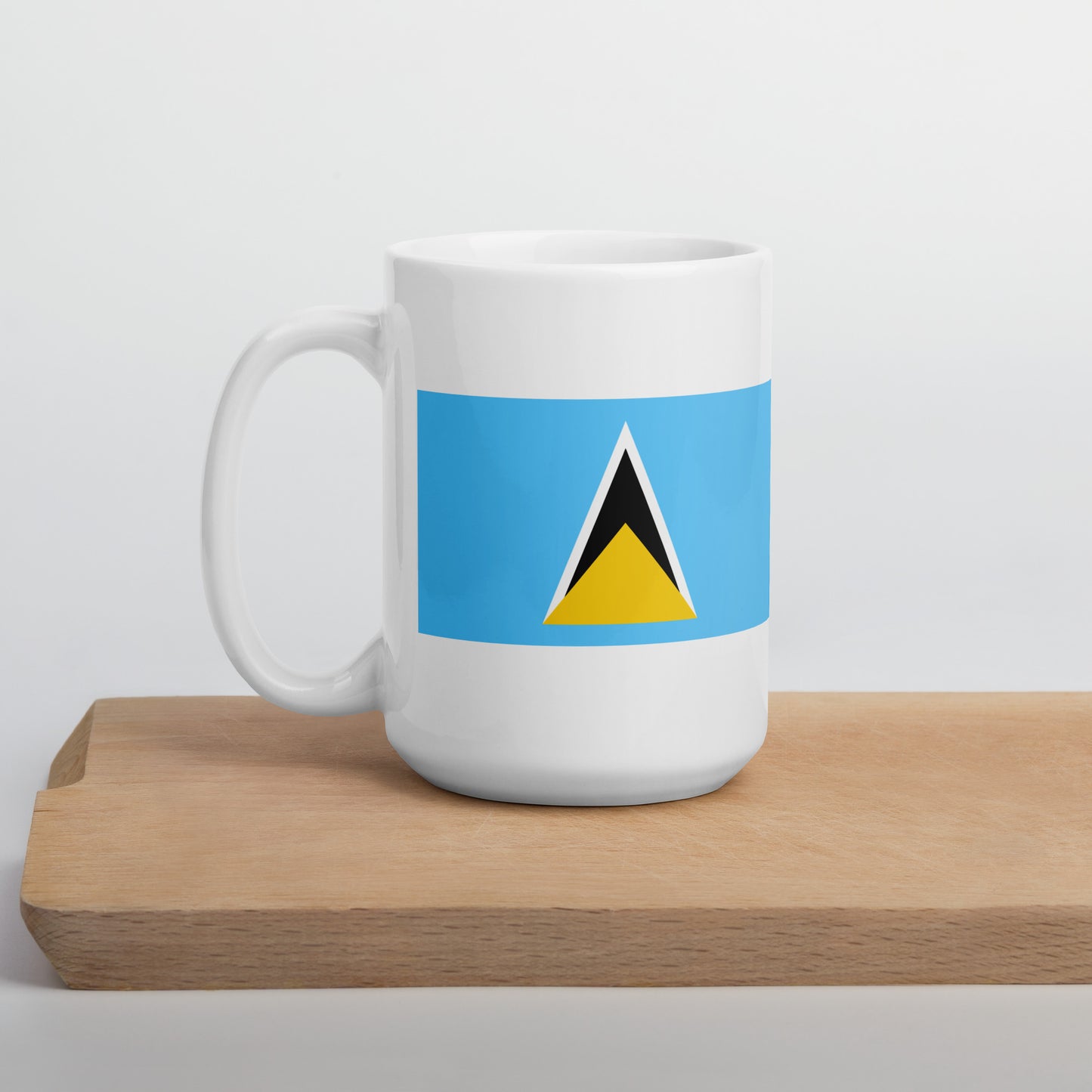 Saint Lucia Flag Coffee Mug - Light, Harmony & Hope